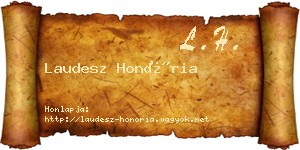 Laudesz Honória névjegykártya